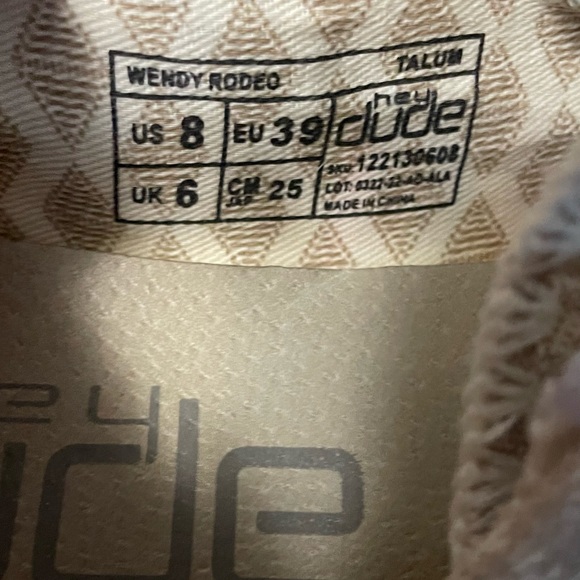 Hey Dude Wendy Rodeo Talum size 8 - Picture 4 of 4